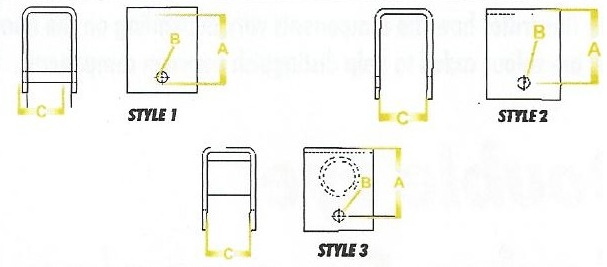 Spring Hanger Style and Measurements